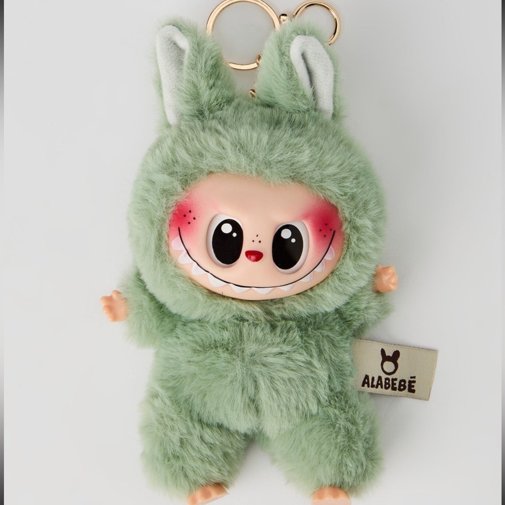 Labubu Inspired Faux Fur Keychain Set – Multiple Colours - Picture 7 of 16